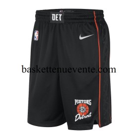 Basket Detroit Pistons Shorts Nike 2023-2024 City Edition Noir Swingman - Homme